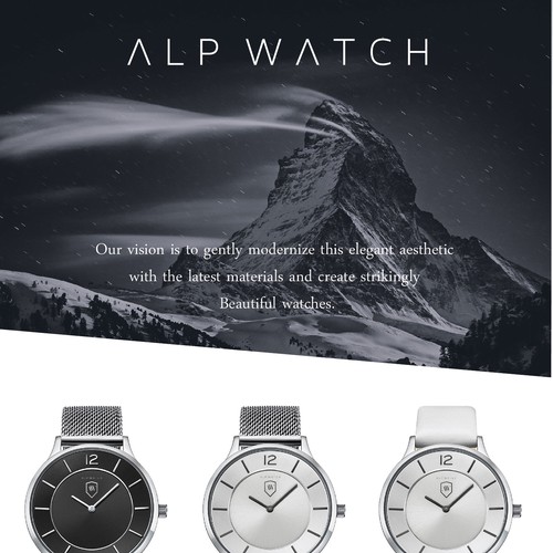 Design Logo for  swiss alp watch company por iamdendi