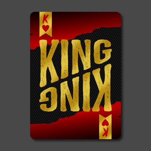 We want your artistic take on the King of Hearts playing card Design by miftake$cratches