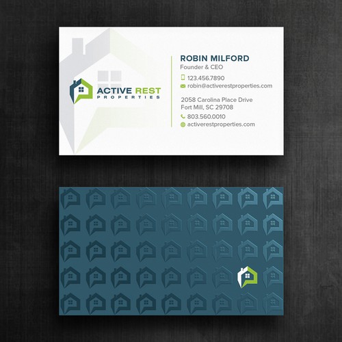 Modern Business Cards for Active Rest Properties Design by Felix SH