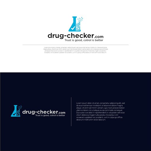 analytics and drugtest Design réalisé par BirdFish Designs