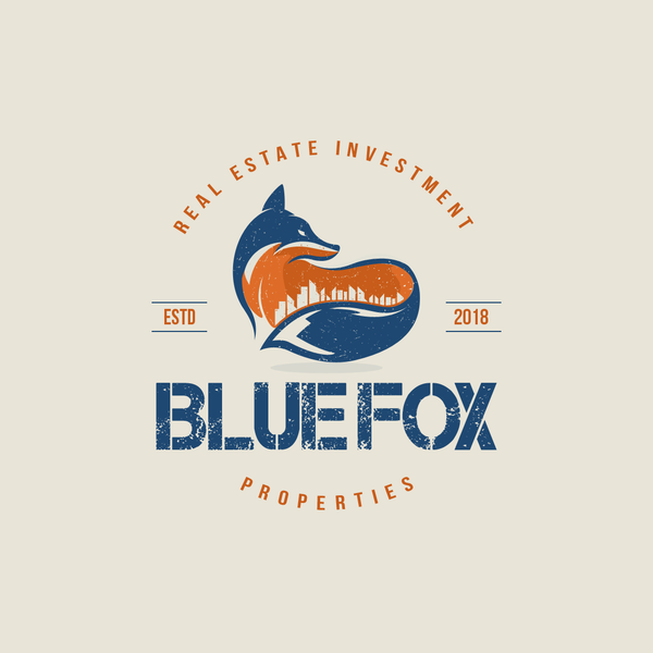 Design by M_H_K titled "Logo of Blue Fox Properties"
