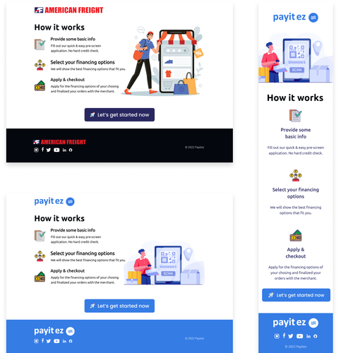 Landing page design contest entry by Asho Designs