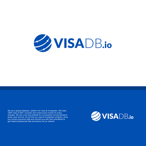 Global visa & immigration platform needs a LOGO. Design by Vanessa Bañares