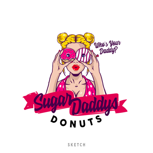 SUGAR DADDY DONUTS LOGO CONTEST Design by Evanscrea™