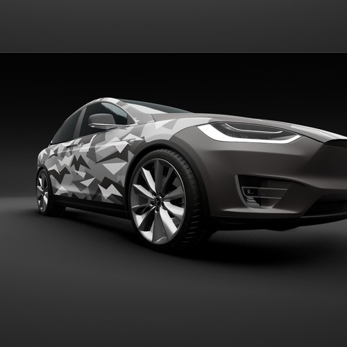 Tesla Model X Design von TANSA ART