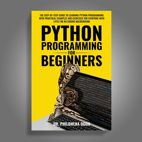 Designs python programming for beginners book cover contest