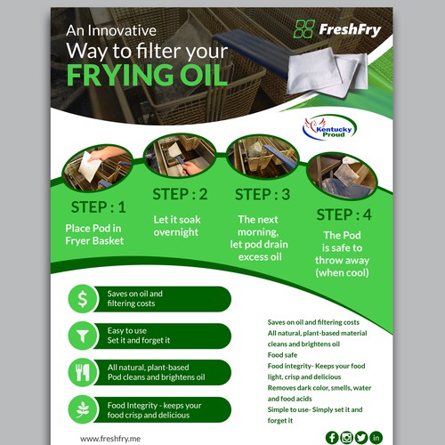 FreshFry Pod Flyer Ontwerp door idea@Dotcom