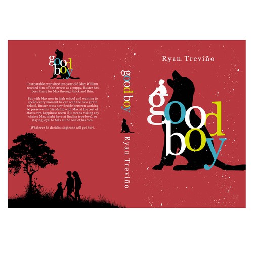 Book cover for dog novel Design by arté digital graphics