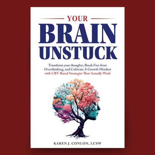 Compelling clean book cover that speaks to growth mindset. Design by Hisna