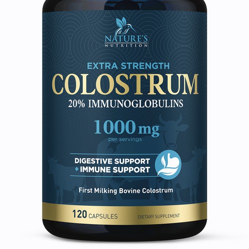 Powerful, Colostrum Design Needed for Nature's Nutrition Design by FreshApple@Michelle