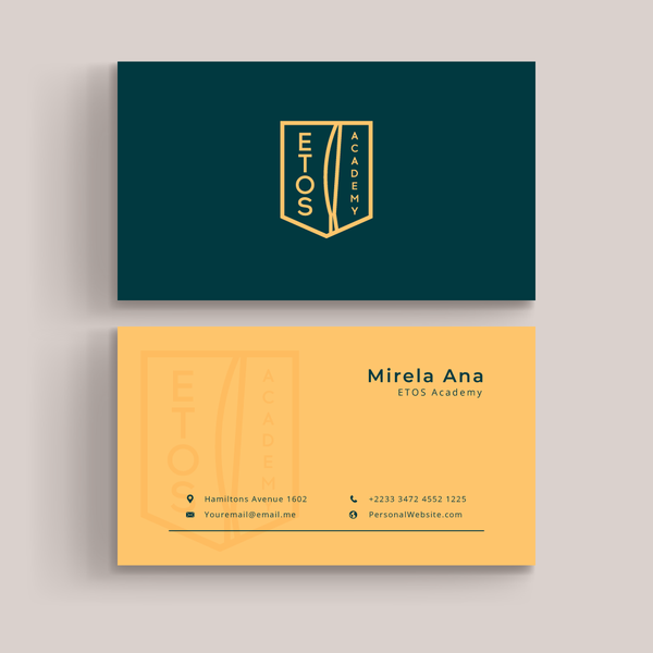 Business Cards ETOS Academy