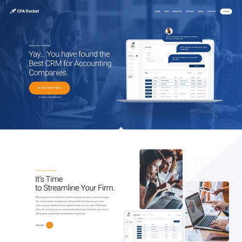 Website Design for our Accounting CRM Software Design von keilaMaria