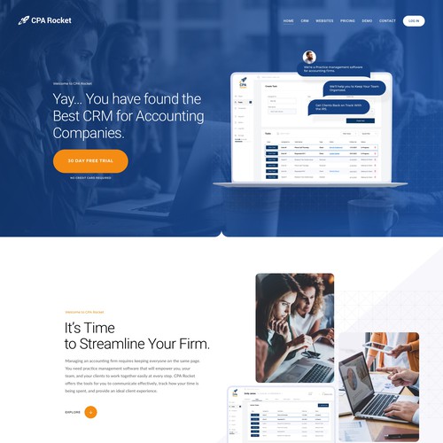 Website Design for our Accounting CRM Software Design by keilaMaria