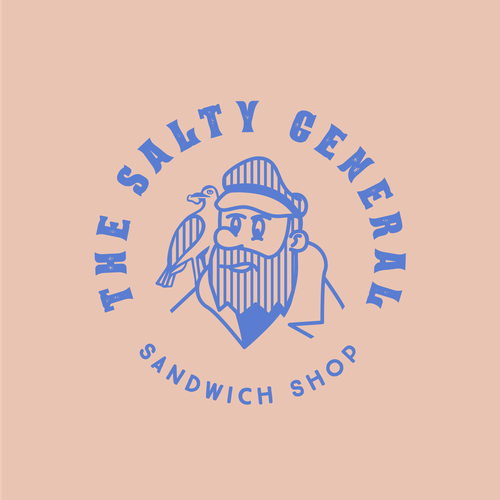 Salty New England General Store / sandwich shop combining classic text & modern imagery Design by RobertEdvin