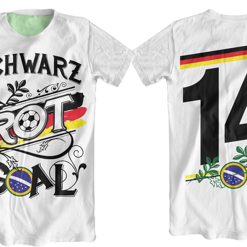 Football! World Cup! Summer! But hey ... what to wear? The alternative german football jersey! Design by Boket