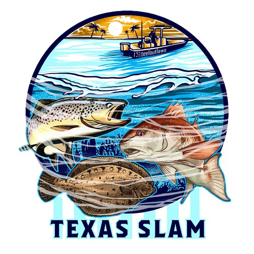 Texas Slam | Florida Slam | Carolina Slam Fishing T-Shirt