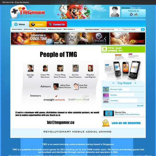 website design for TMGAMER デザイン by DarkDesign Studio