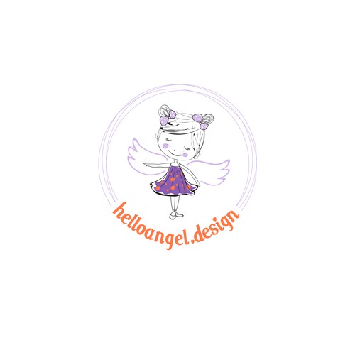 Diseño de Design fun branding pack for little girl's dress brand (logo, biz card, clothing tag, shopping bag) de nemax