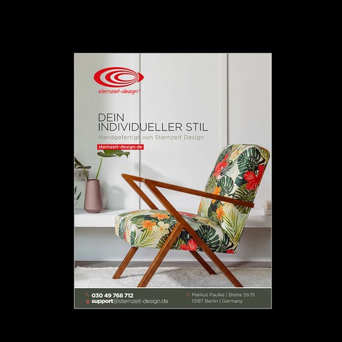 A4 Printanzeige - Sternzeit Design Möbel Design by ektadevesh