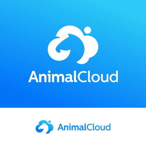 Animal Cloud Device Connectivity logo that rocks as an animal & humanity forward tech company!! Design by Nandatama ✪