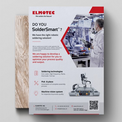 New one page advert - for robot Design by Hybrid Design Studio