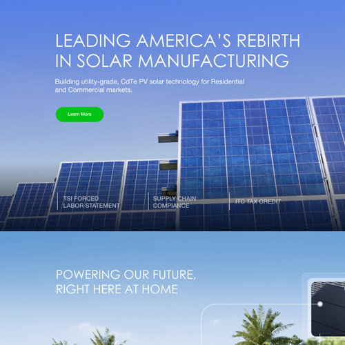 Website Redesign for Solar Panel Manufacturer and Tech Company Design by zekeahmad