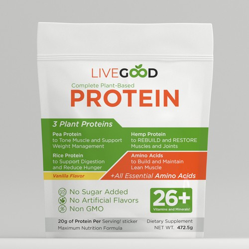 ***GUARANTEED PRIZE*** - LABEL DESIGN for Protein Powder -*****NEW***** Design by Packaging Design