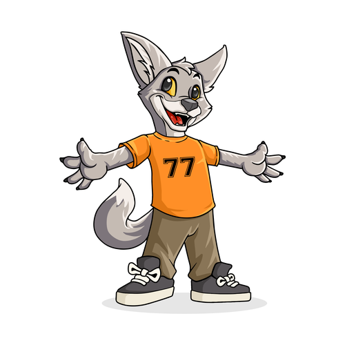 "silver fox 77" (cartoon/comic style) for our new website Design by Hadeboga Studio