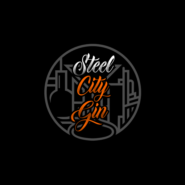 Design realizzato da Djaloe™ intitolato "Logo concept for Steel City Gin"