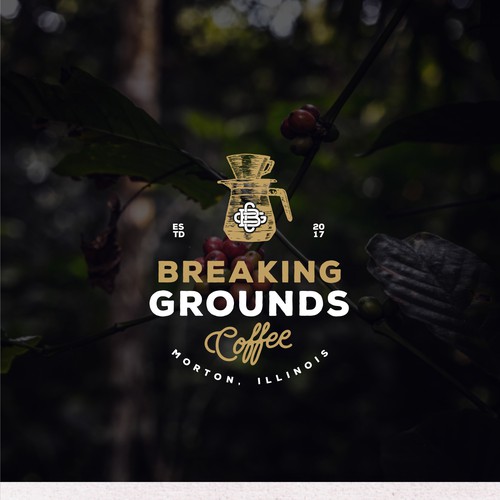 Breaking Grounds Coffee logo - Great Coffee Without Pretense Design by creative.solutions