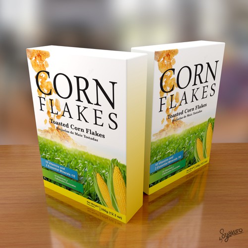 Create a new refreshing and modern Corn Flakes box design Design by syakuro