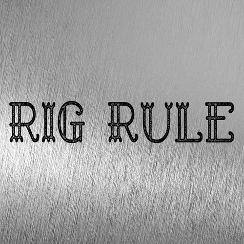 Rig Rule needs Lettering Design (wordmark) Design by designRays
