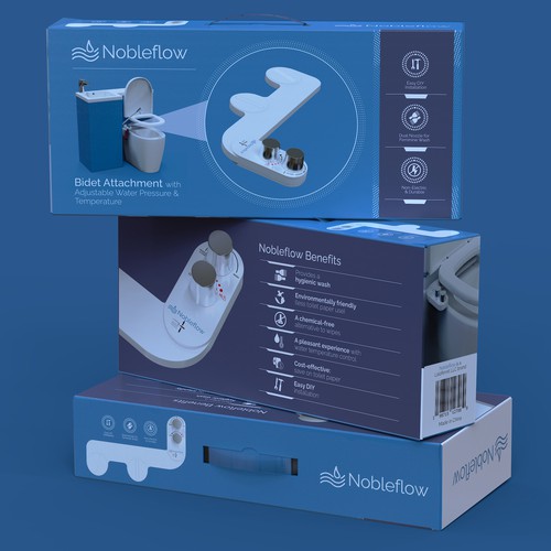 Design the packaging (box) for a new bidet attachment for toilets Design von Carl Haus
