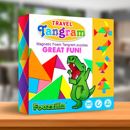 Toy Tangram Puzzle for Kids Design by Melissa Solano