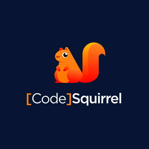 Playful and professional squirrel logo for a software development company Design by illergo