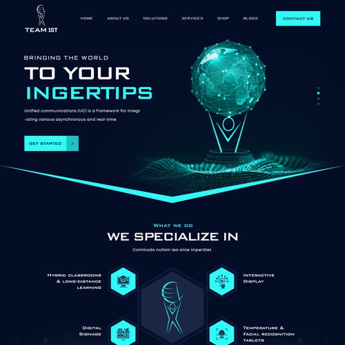 Technology Solutions Provider Website Design Framework Design by Adventix