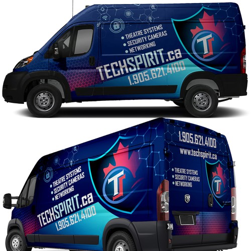 Design a Van Wrap for security systems installation Company Design by Nick T.