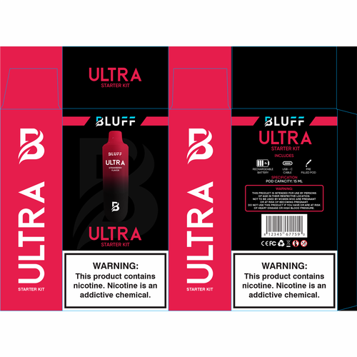 Vape packaging for a new more eco friendly vaping company Design by FXSammy