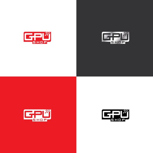 Create a futuristic logo for "The GPU Shop" Design by Yagura