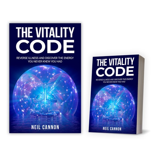 Vitality Book design to appeal to conscious people Design by The Cloud Digital