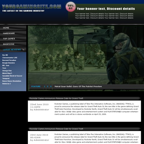 1-3 Page Website Template Design von techsp123