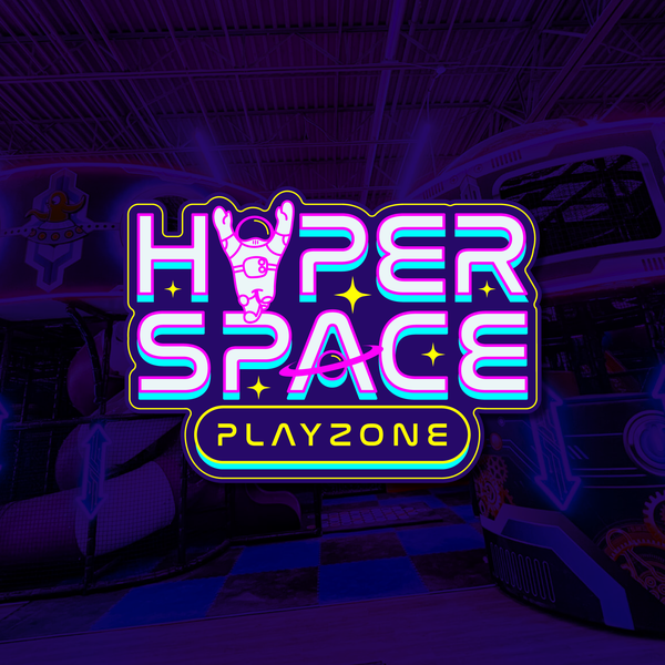 Design by eMbo titled "Bold logo for Hyper Space Playzone."