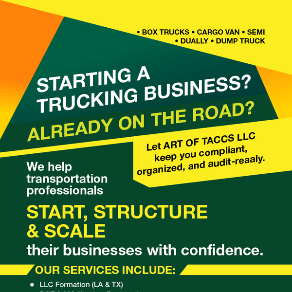 Flyer Design for Trucking Business