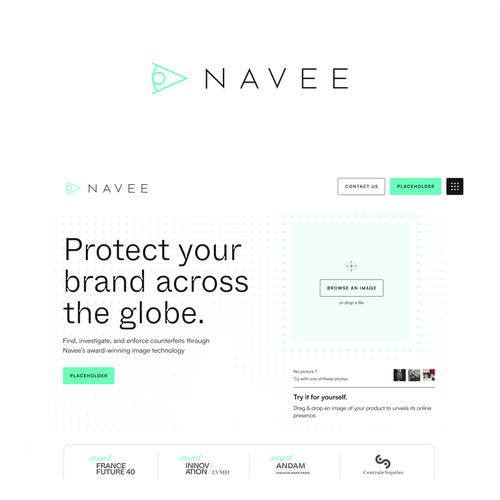 Powerful anti-counterfeiting logo for our startup! Design by 71Z Dezign