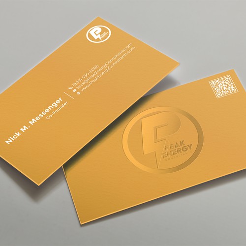 Modern Business Card Design for Electric Energy and Solar Company Design by kaylee CK