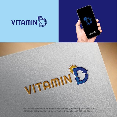 Vitamin D Solar Marketing Company Logo Design by LARASDsign