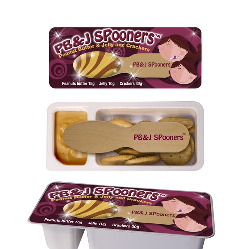 Product Packaging for PB&J SPOONERS™ Design por Ghenga123