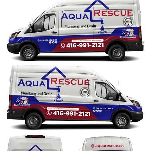 Aquarescue Van Wrap Design by Kiky Rizki