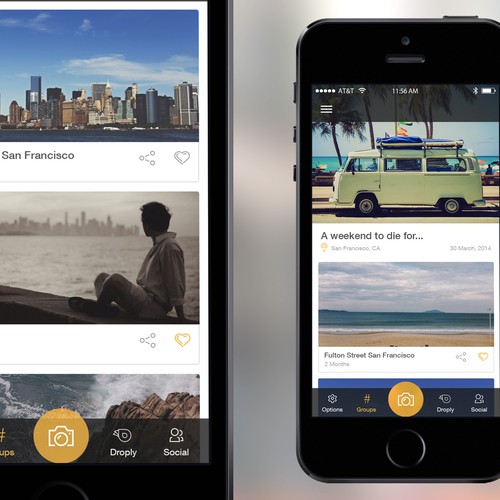 Photo sharing tagging App App design contest