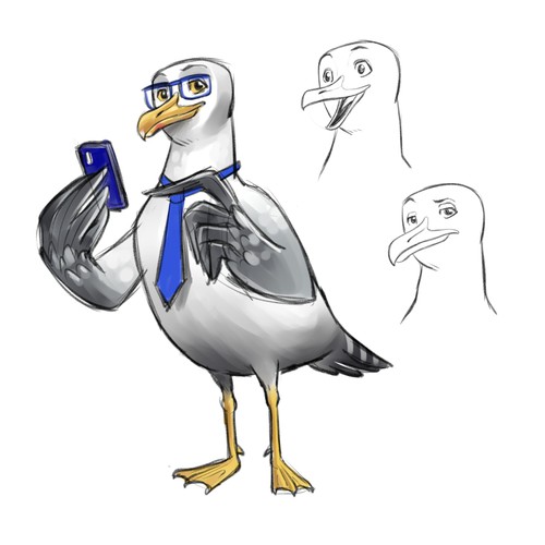 Diseño de We need a Seagull mascot de Mr Feo